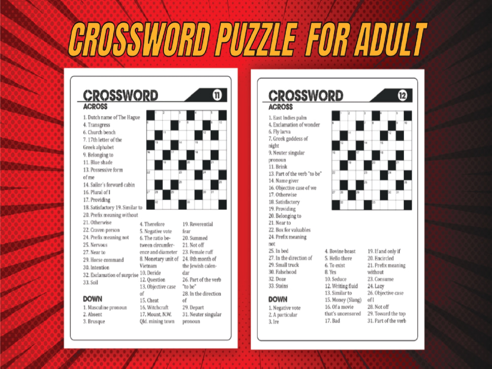 Create custom crossword puzzles as per your requirements Upwork