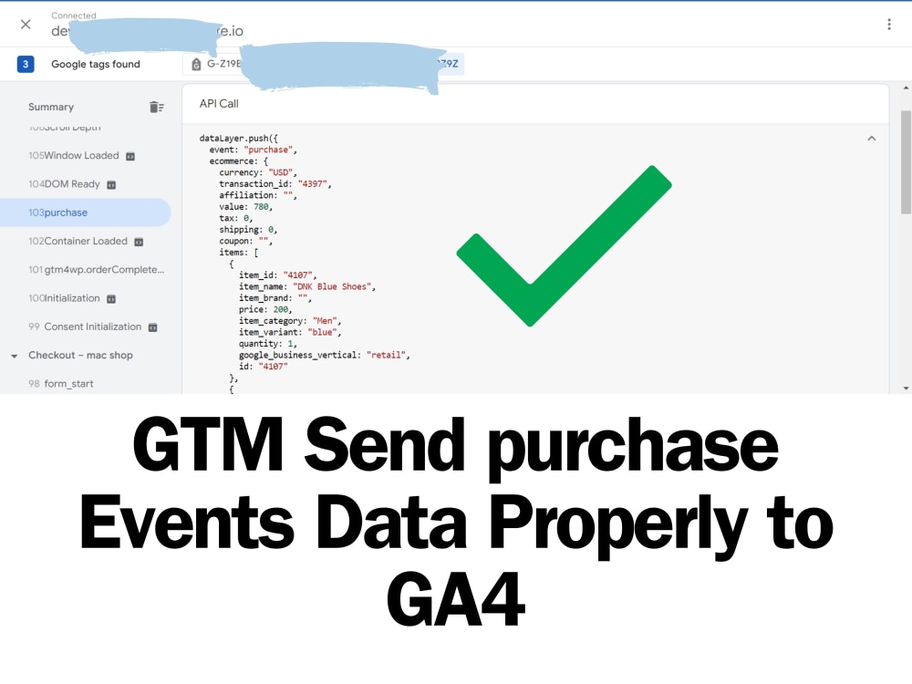 Google Ads Conversion tracking, gads Ecommerce Tracking GA4 via GTM ...