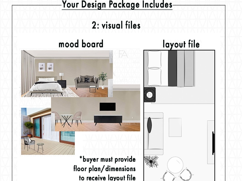 Interior design, shop for furniture, create room layout | Upwork