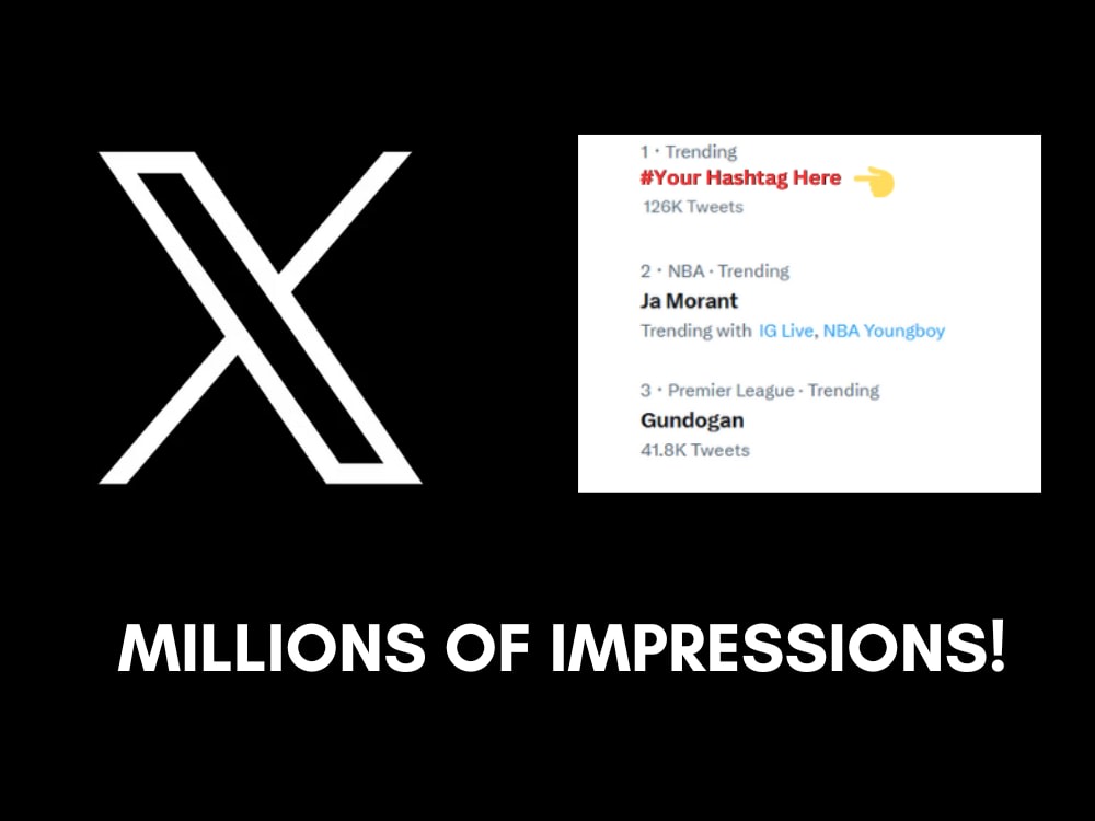 Twitter Trending Worldwide millions of impressions! Upwork