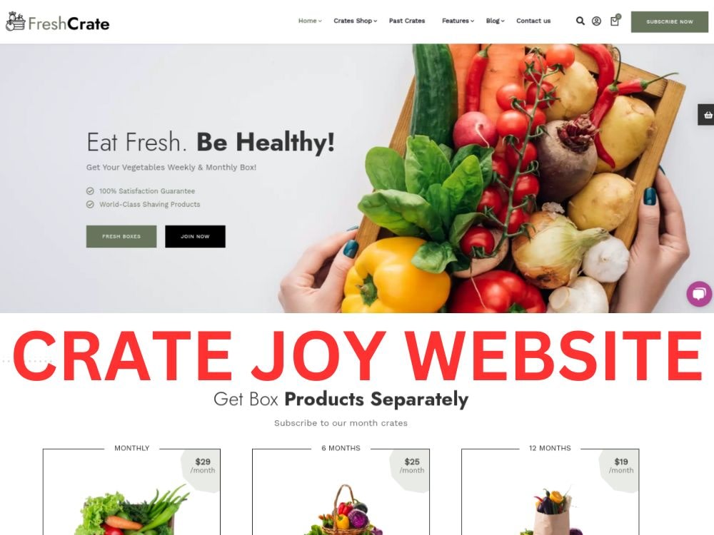 Crate joy and subbly Subscription box website design Upwork