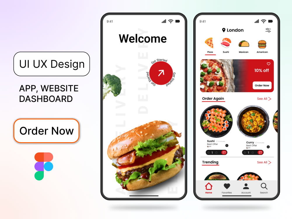 A Unique Mobile App UI UX Design And Website Design In Figma | Upwork