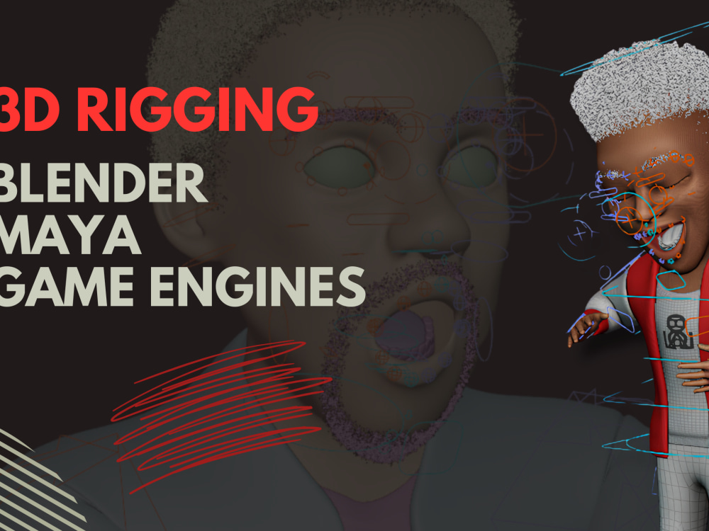 Rigging for 3d character in maya or blender | Upwork