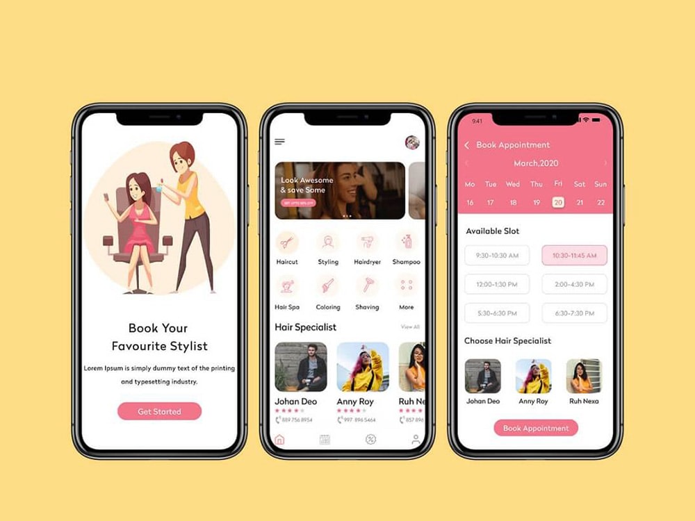 Salon booking App With Admin App Upwork