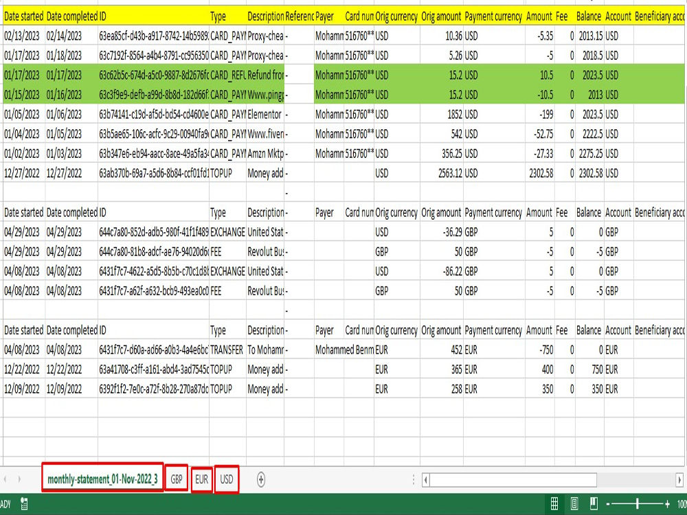 Yearend Multicurrency Bookkeeping in Quickbooks, Xero, and Excel Upwork