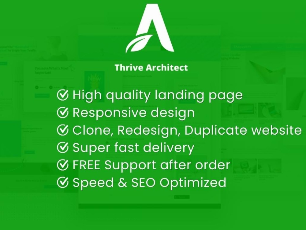 Thrive Layout Responsive Thrive architect, thrive theme Sales or Landing Page design ...