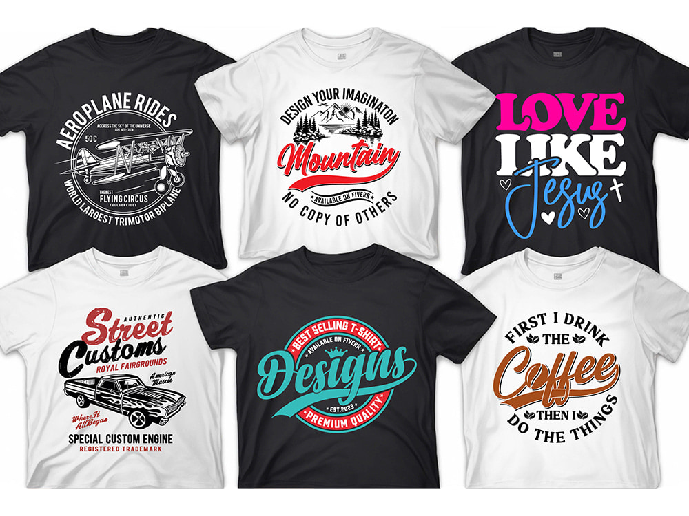 Make awesome typography t shirt design and graphic t shirt design | Upwork
