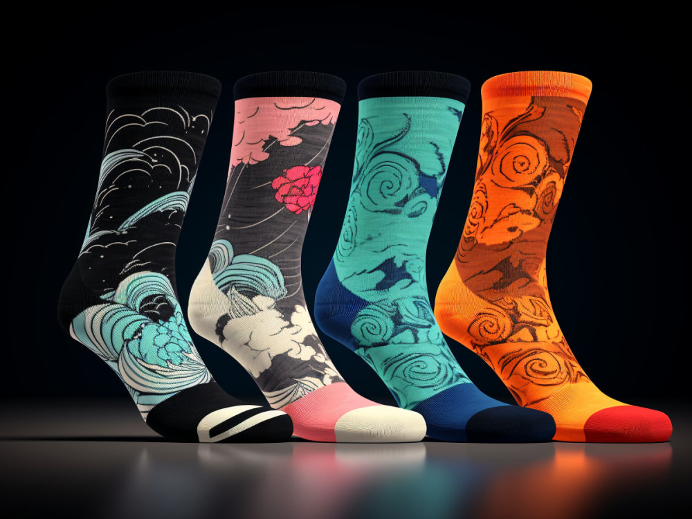 A custom socks design Upwork