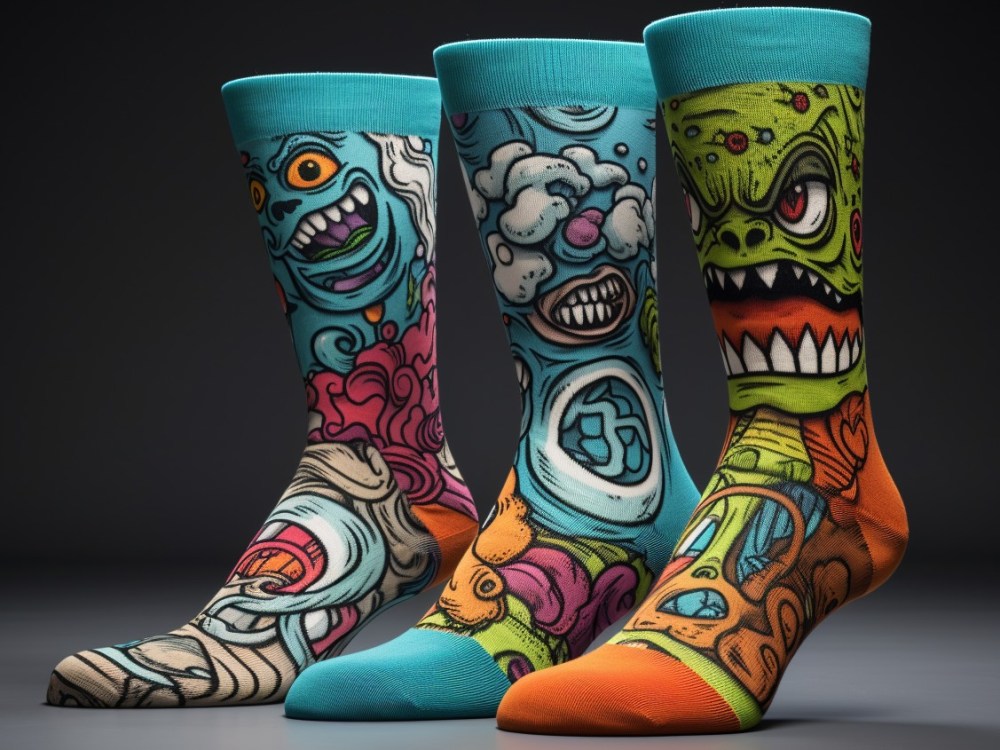 A custom socks design Upwork