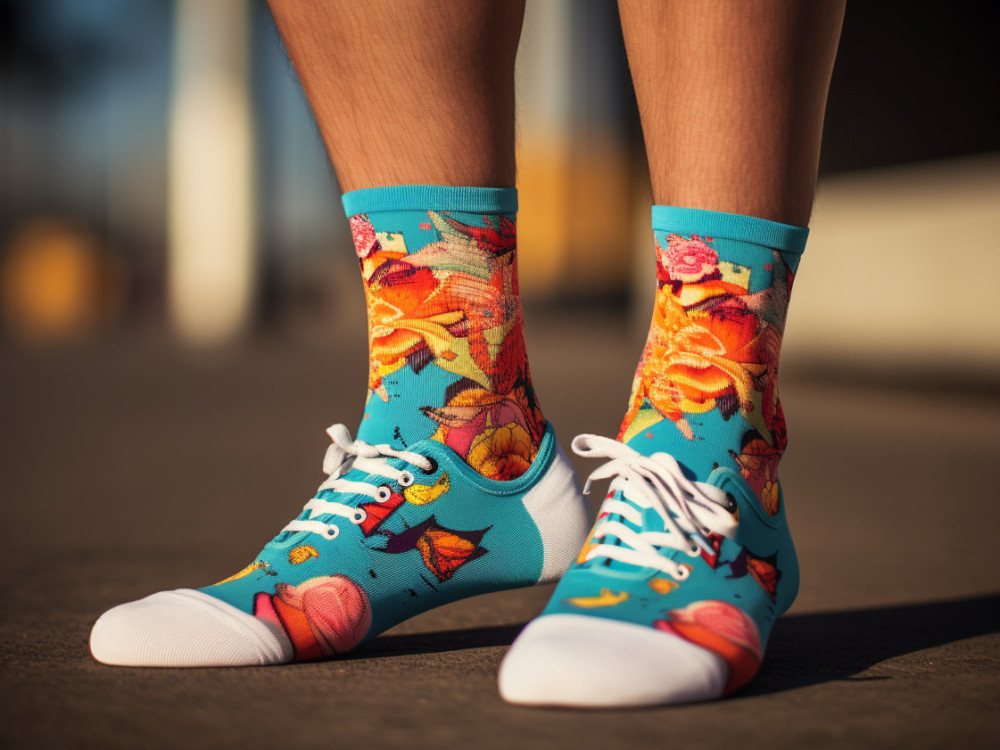 A custom socks design Upwork
