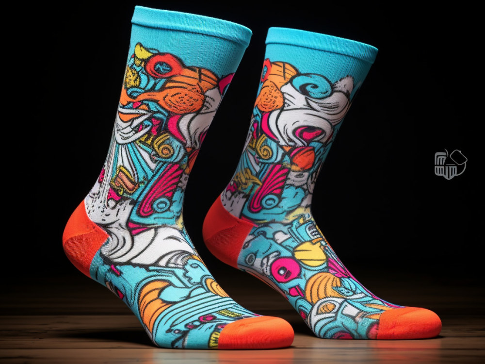 A custom socks design Upwork
