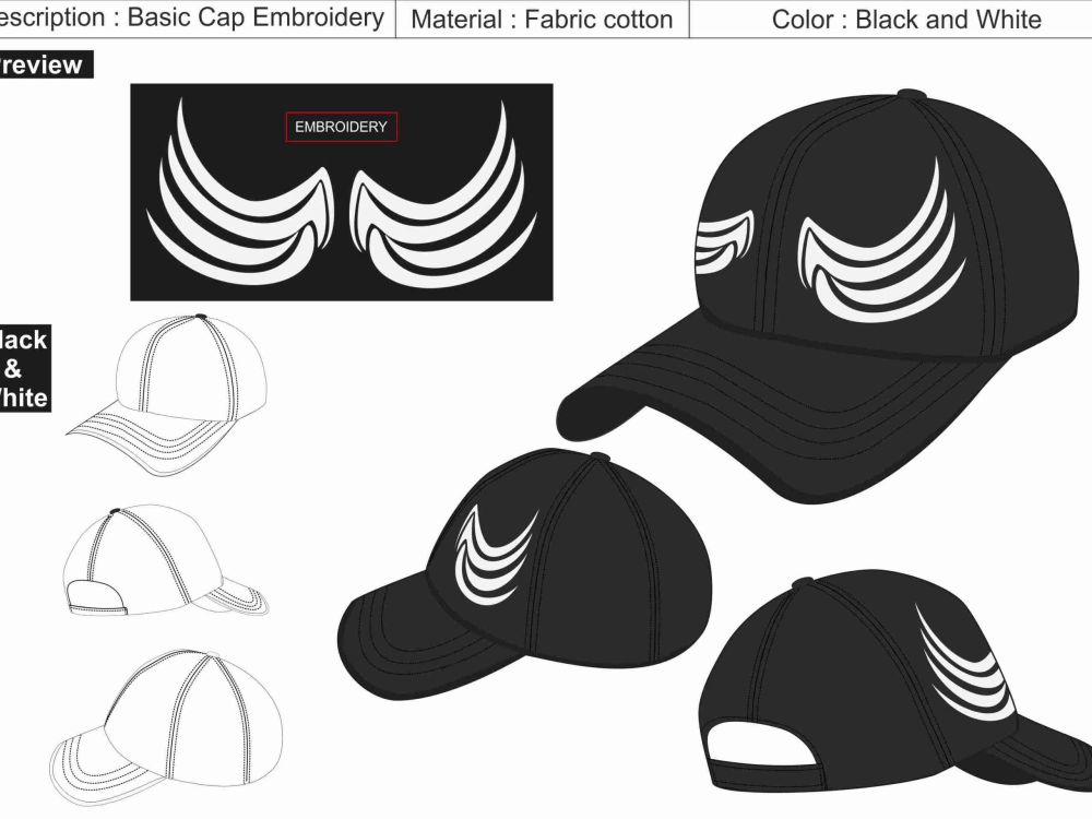 A hat or caps, snapback, and beanie hat with techpack Upwork