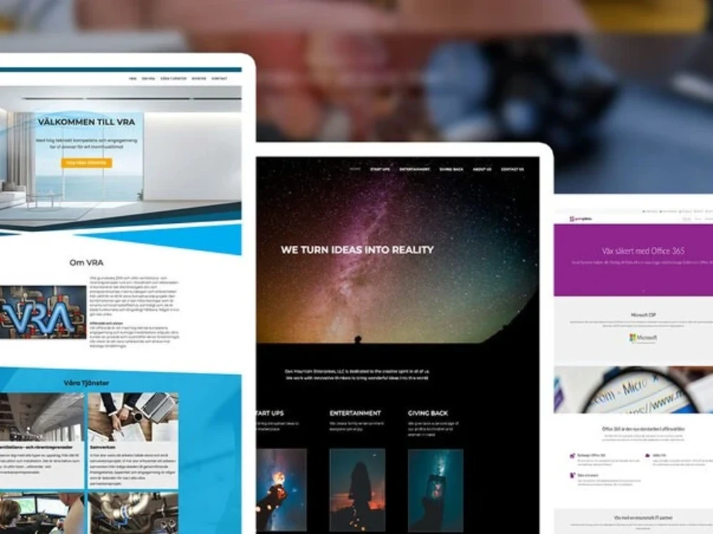 A professional fully functional WordPress webiste (Statics and Dynamic ...