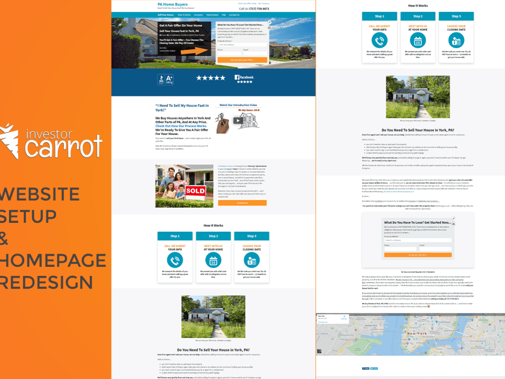 Investor Carrot Real Estate Agent and Investor Full Website Design Upwork