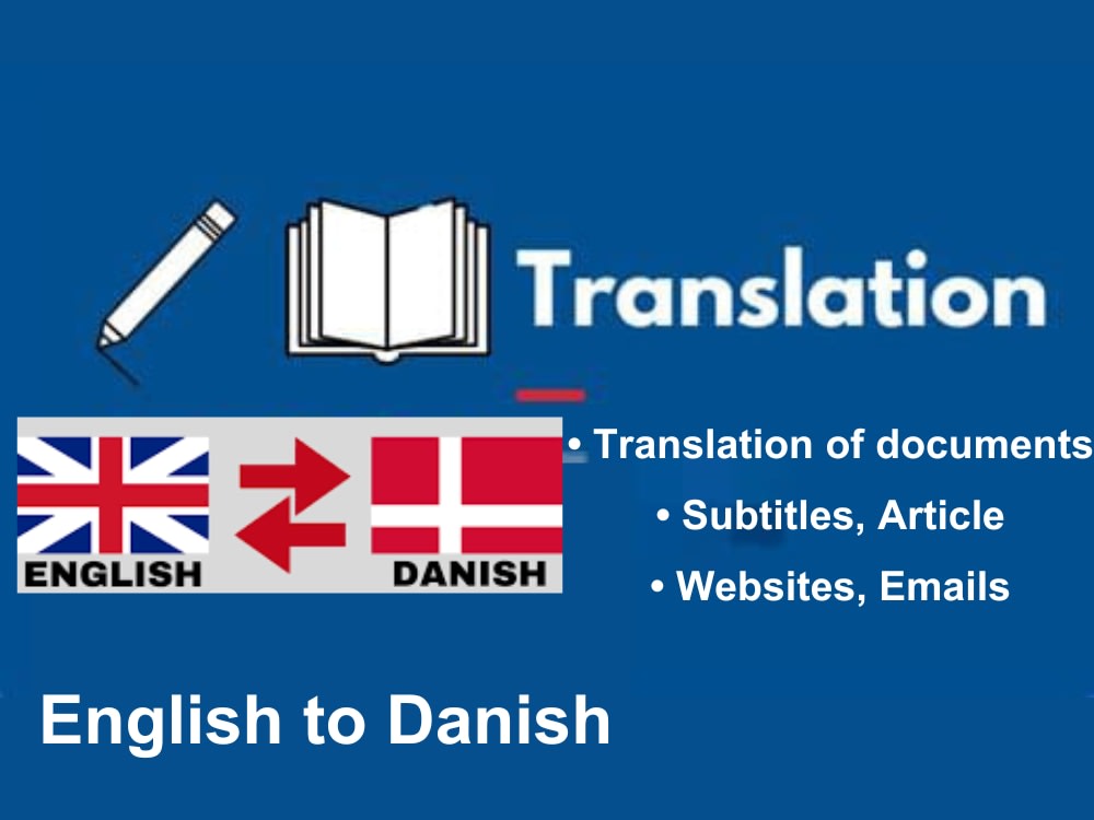 The best 100 human translation & proofreading from English to Danish