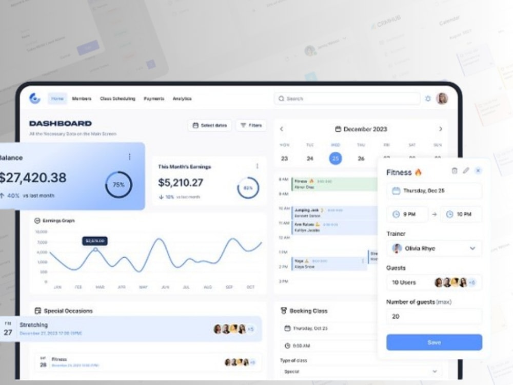 Web app dashboard UI UX design | SAAS, admin panel,portal | Upwork