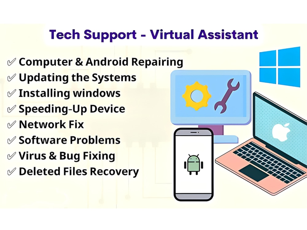 A Tech Support - Virtual Assistant for Computer Related Fix or