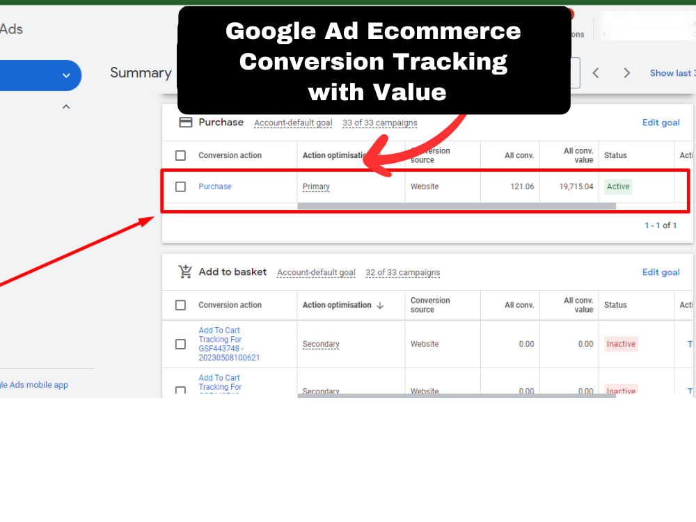 Fix or setup google ads conversion tracking for purchase and lead event ...