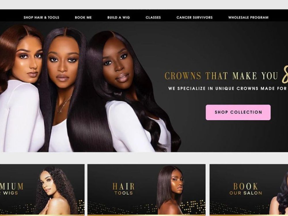 Design or redesign Shopify site, Jewelry site, Hair extension