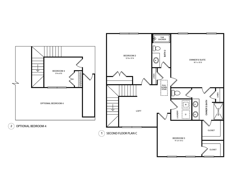 A 2d architectural floor plan redraw for real estate | Upwork