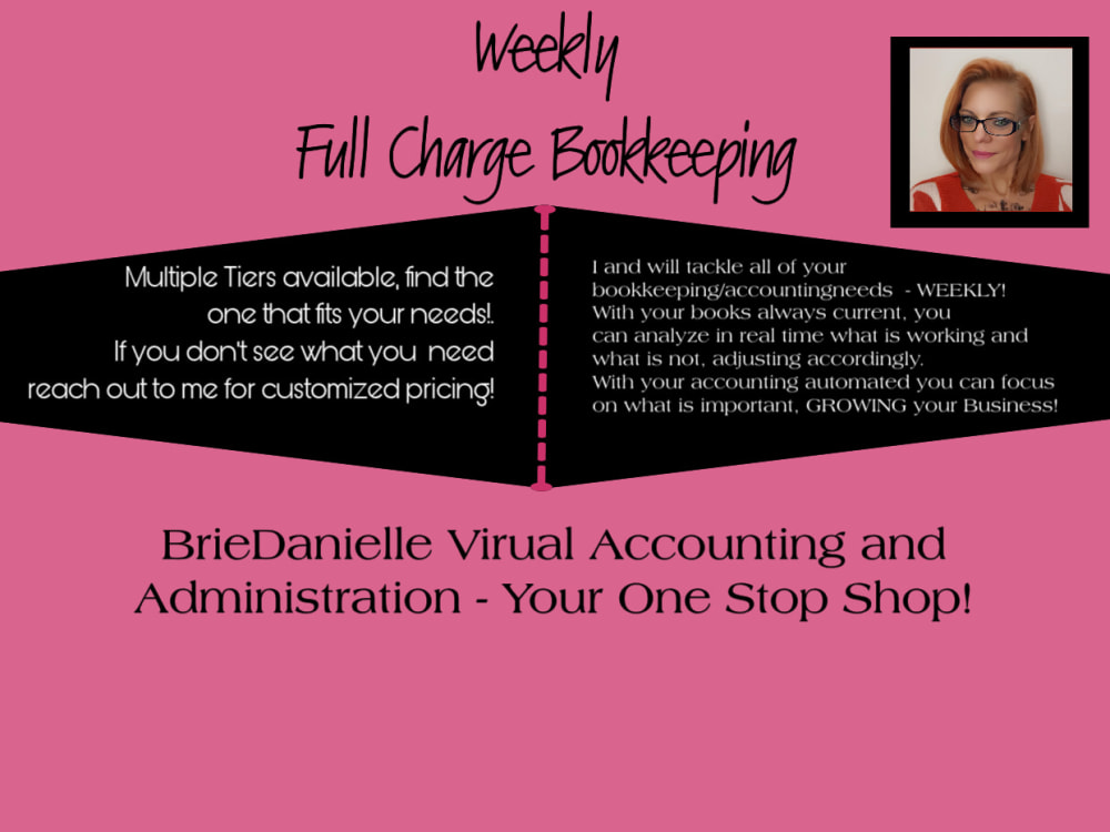 Weekly Full Charge Bookkeeping! Upwork
