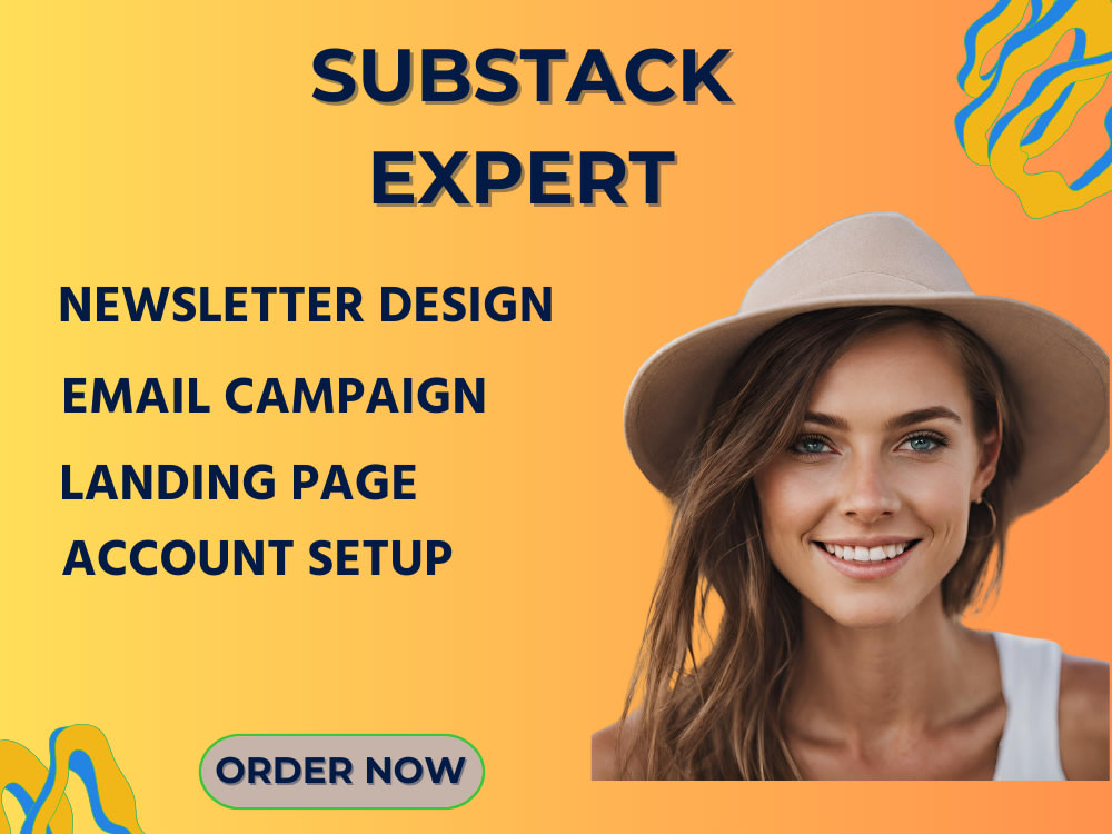 Substack account, substack website design, and substack newsletter