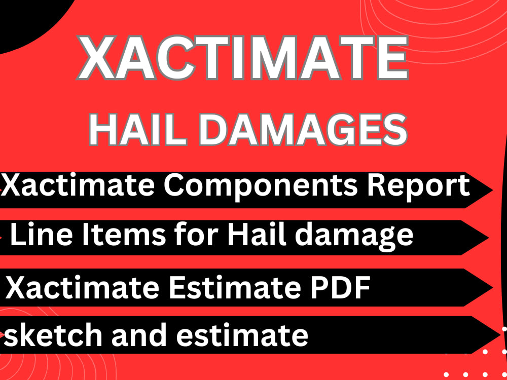 Hail damage Xactimate estimate for your Insurance claim Upwork