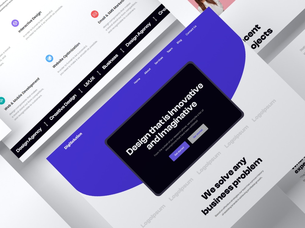 Responsive Digital Agency WordPress Website | Upwork