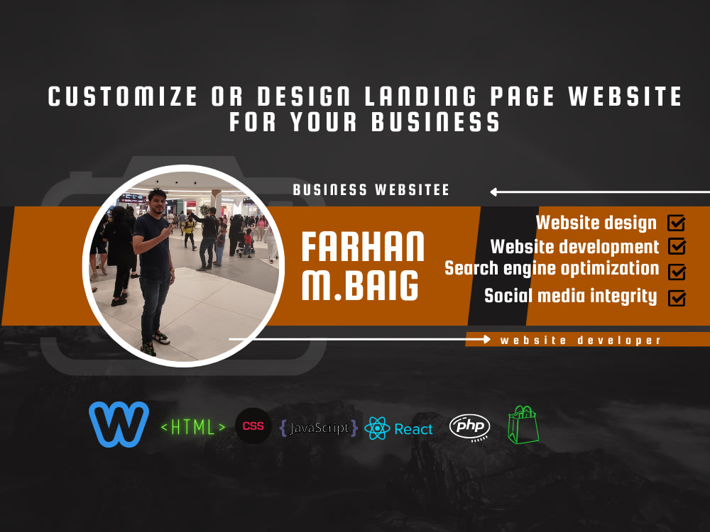 A fantastic website for your Business : Wordpress-Shopify-React-Php ...