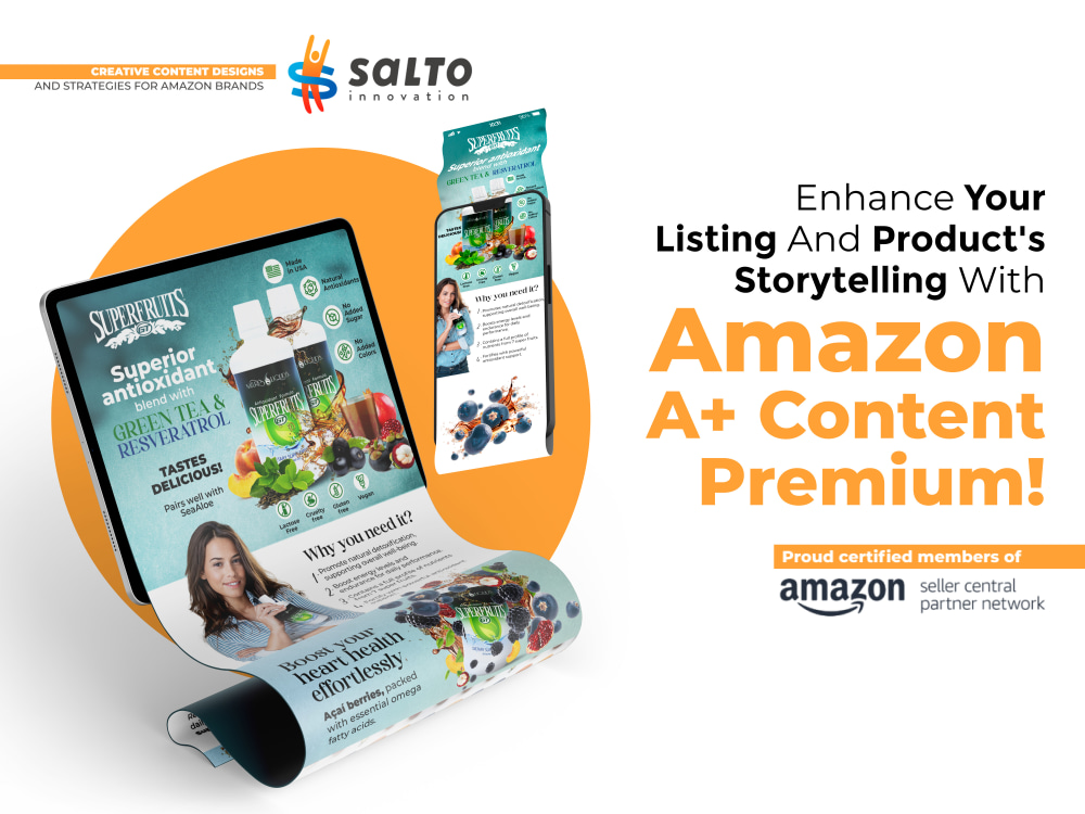 Amazon Premium EBC/A+ Content Design l Product Listing Images l