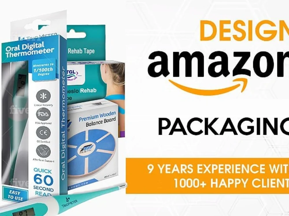 Amazon packaging design or label Upwork