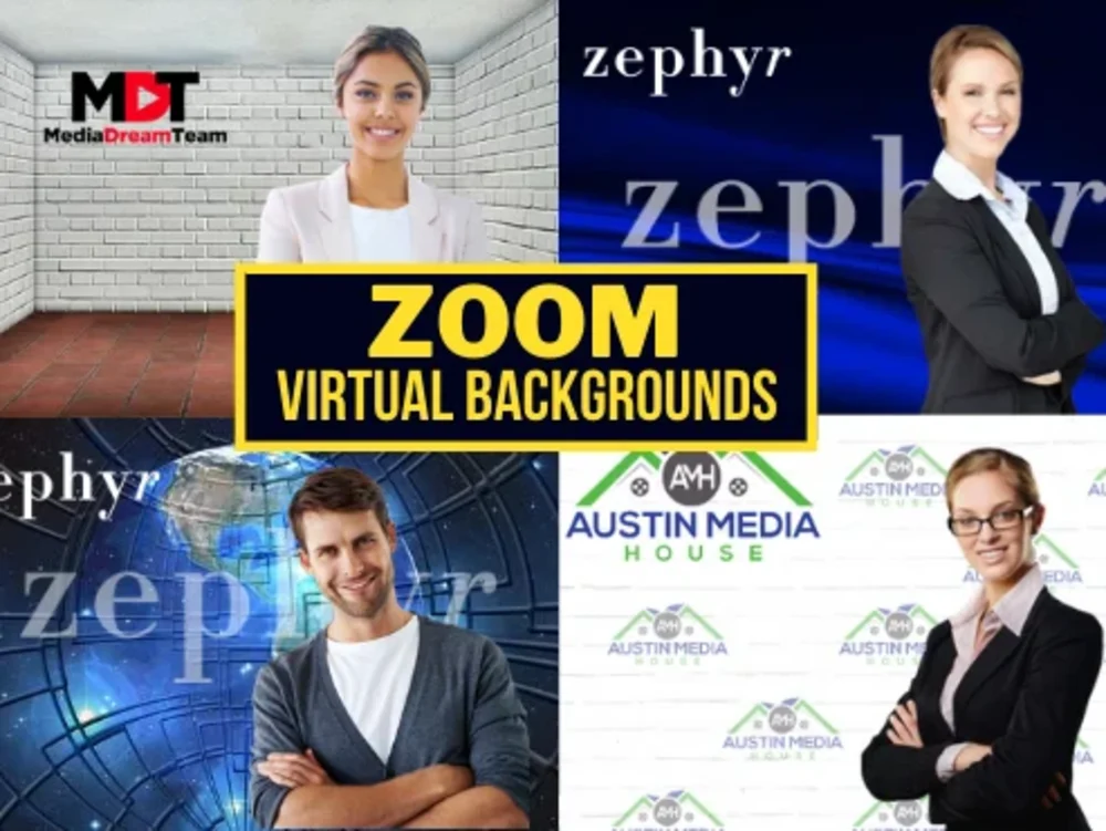 A professional zoom background for virtual meetings and webinar Upwork
