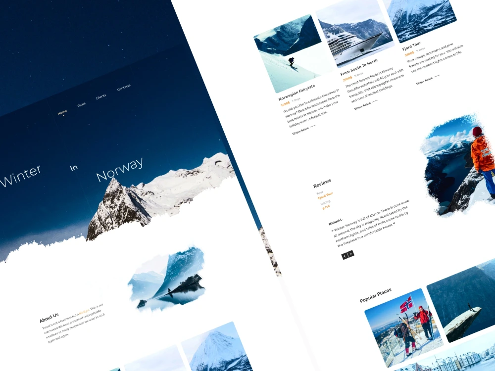A stunning UI/UX design of the website with professional and expert ...