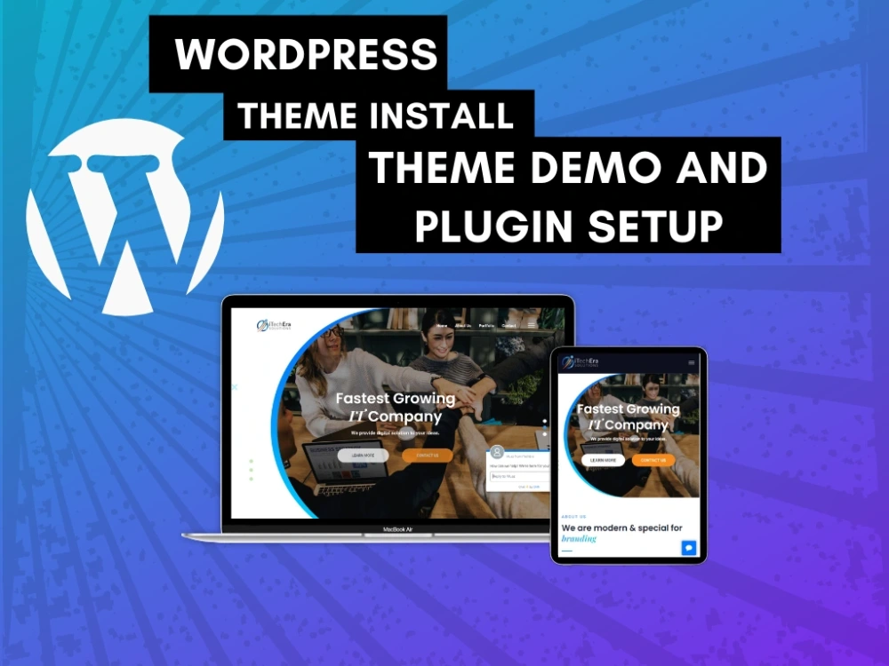 WordPress installated with Theme setup | Upwork