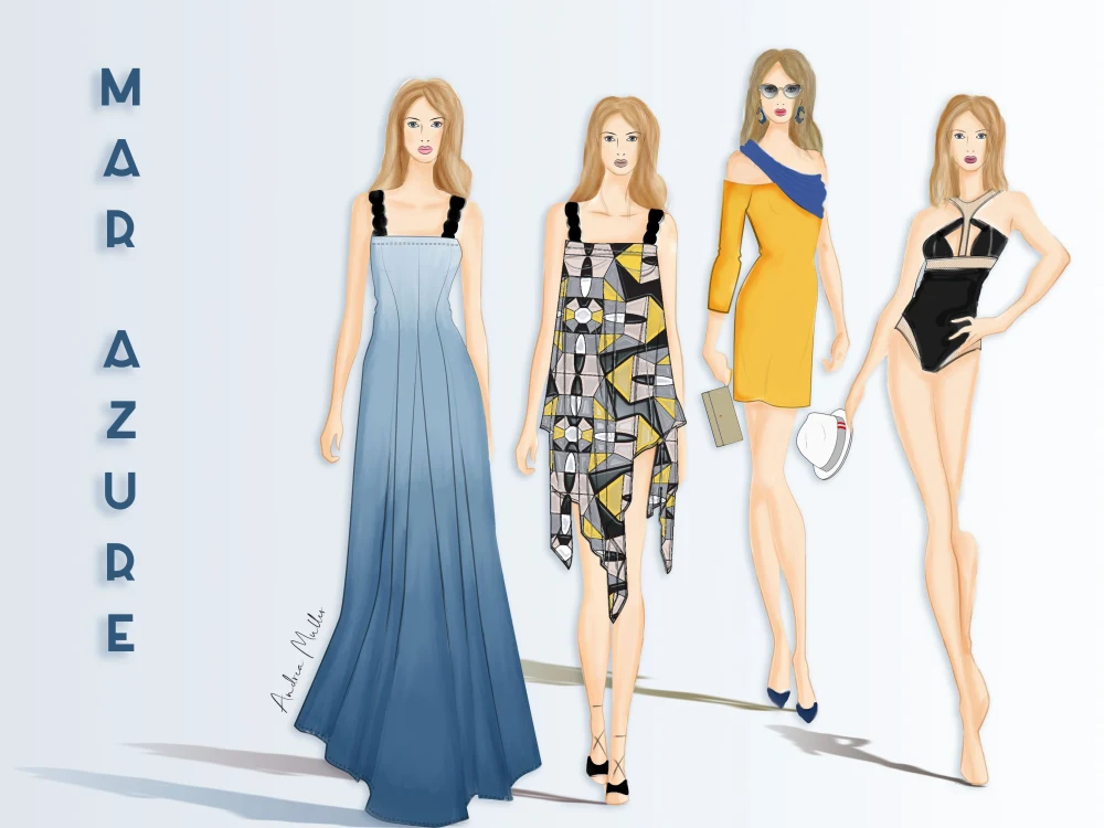 A Professional Contemporary Fashion Illustration. | Upwork