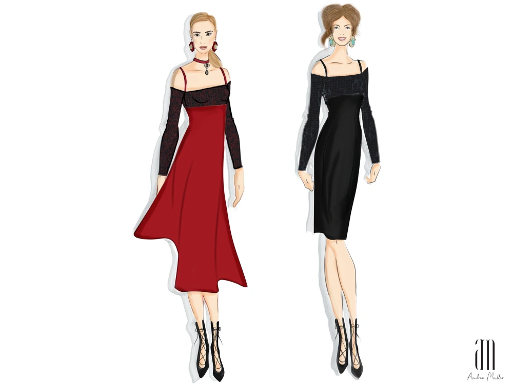 A Professional Contemporary Fashion Illustration. | Upwork