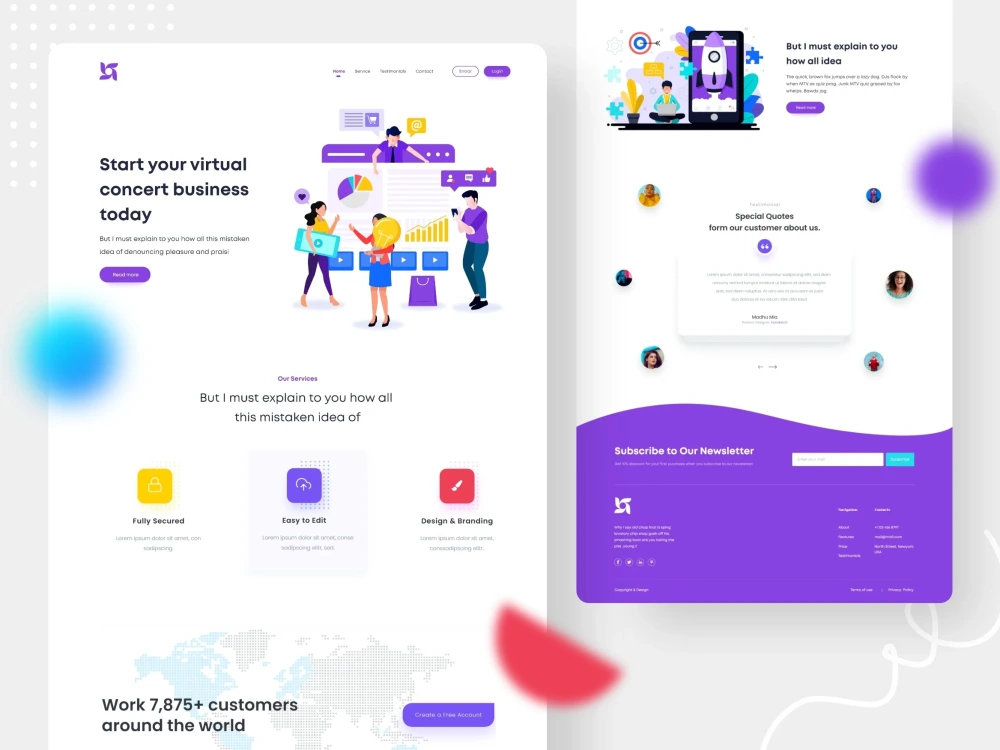 Psd website design or web mockup design also xd figma upwork