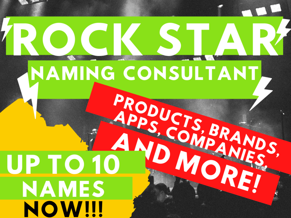 Rock Star name ideas for your business, product, app, or brand Upwork