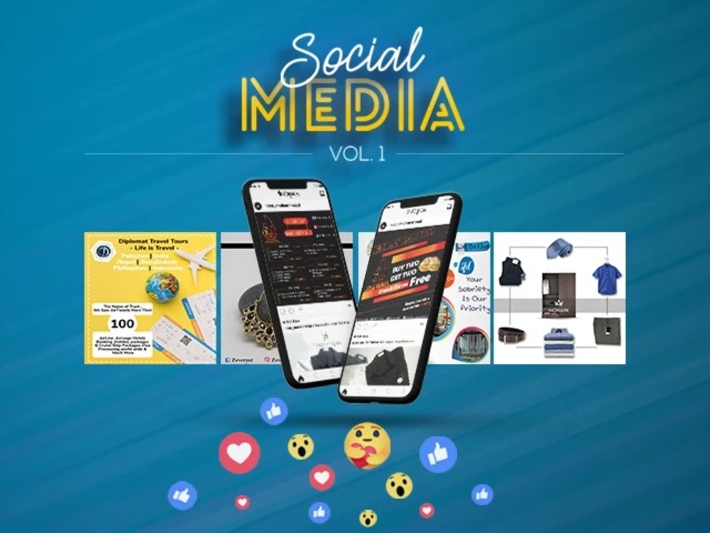 Design campaign For social media* (5 posts for social FB, Twitter ...