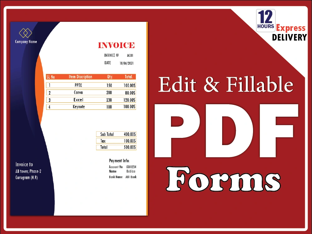 Really Nice Form.pdf An amazing fillable pdf form with professionally designed | Upwork