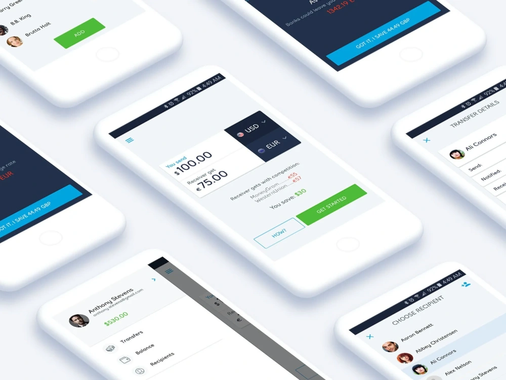 A mobile app UI/UX design | Upwork