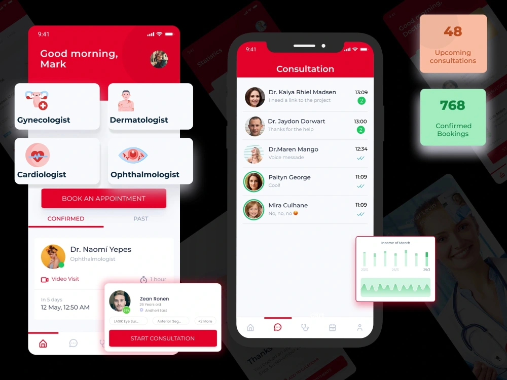 Innovative, Creative Mobile app UI/UX with clickable Animated Prototype ...