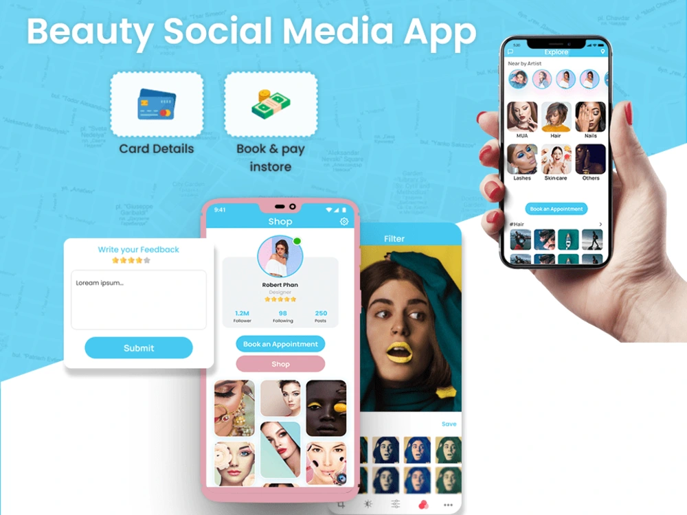 Innovative, Creative Mobile app UI/UX with clickable Animated Prototype ...
