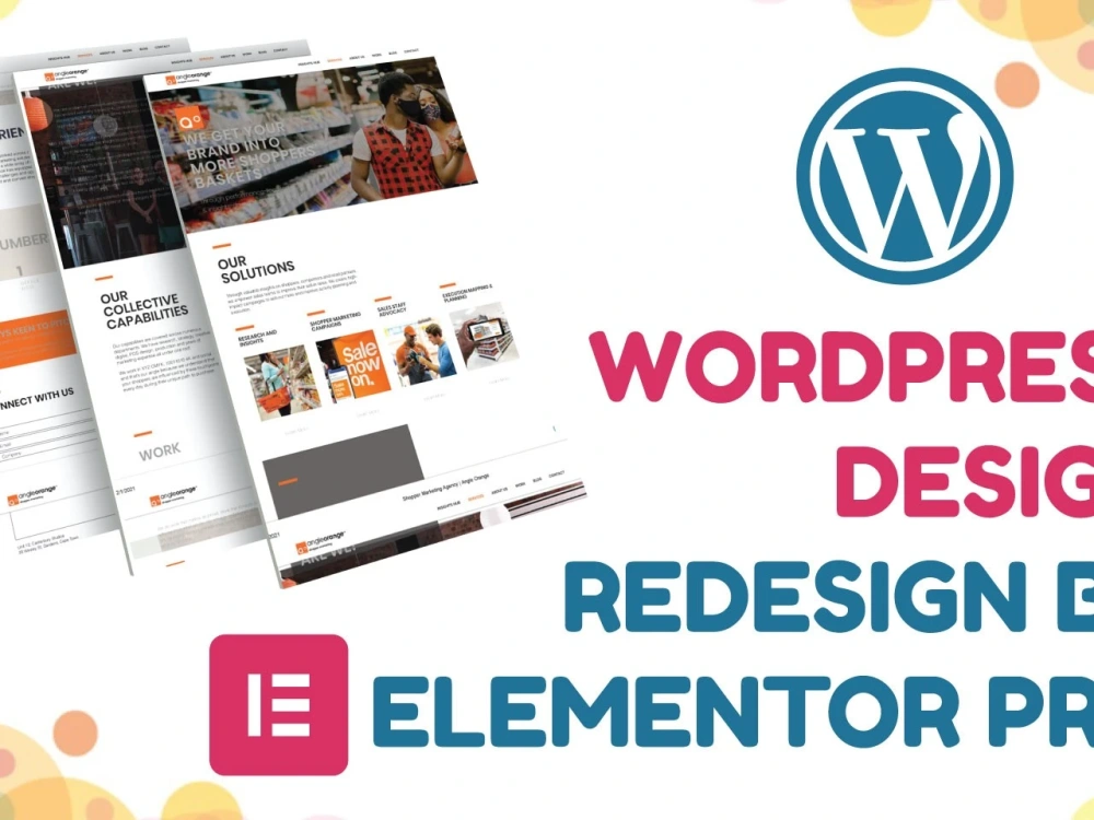 Design or redesign WordPress website with elementor pro | Upwork