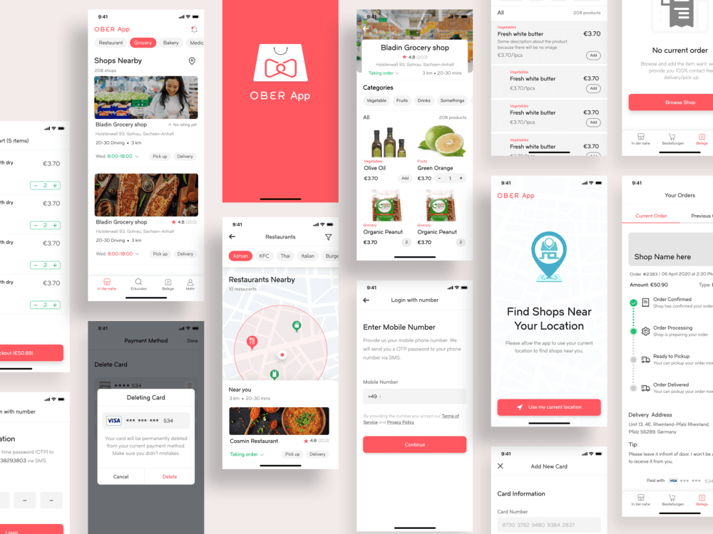 A modern and user friendly mobile app UI/UX design | Upwork