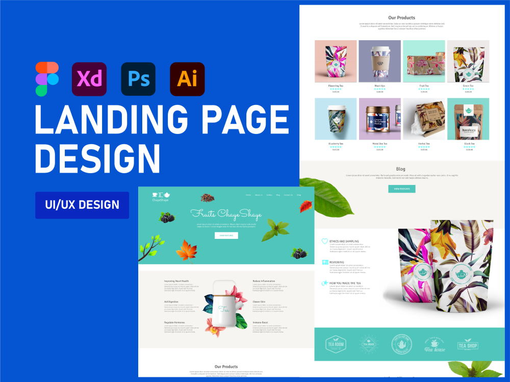 Modern landing page design | Upwork