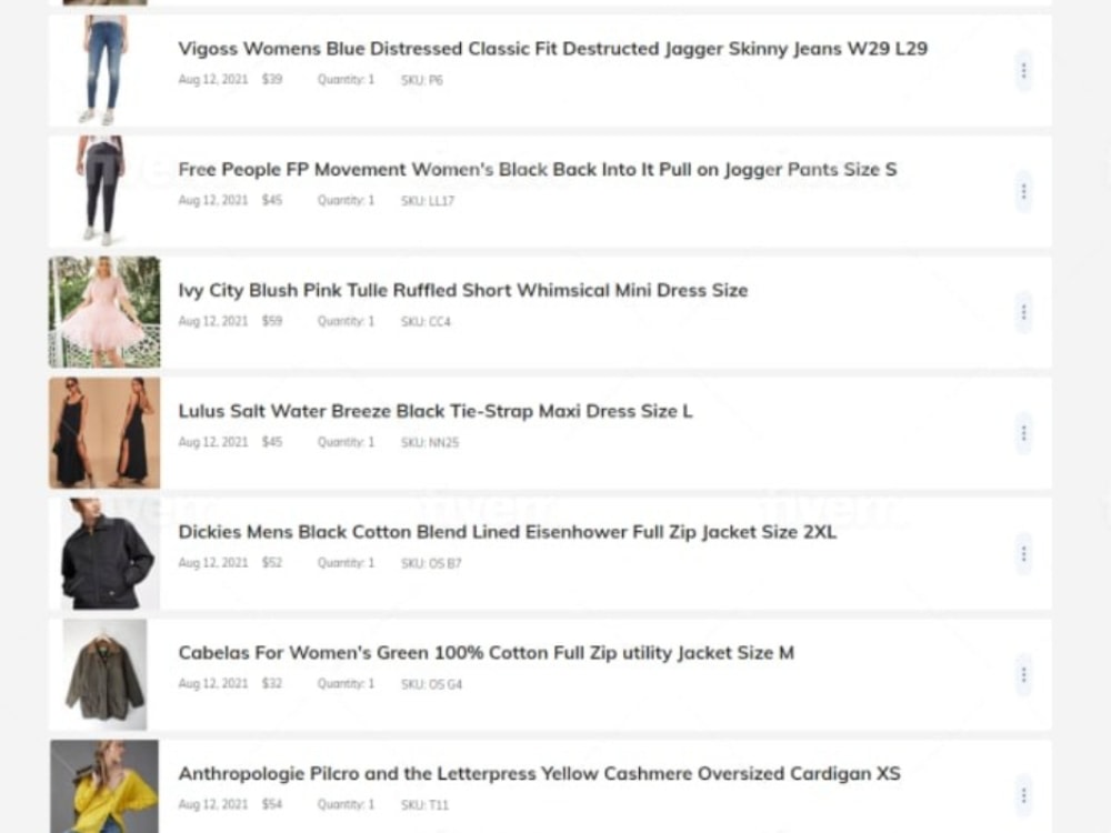 Poshmark Product Listing, Closet Listing, Draft listing, Poshmark