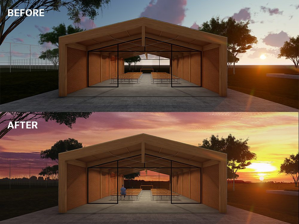 An architectural rendering editing and photo retouching Upwork