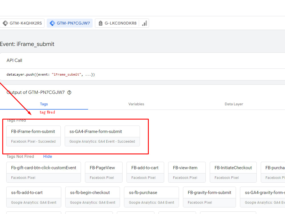 Conversion tracking any iframe hubspot cf 7 calendly form by gtm