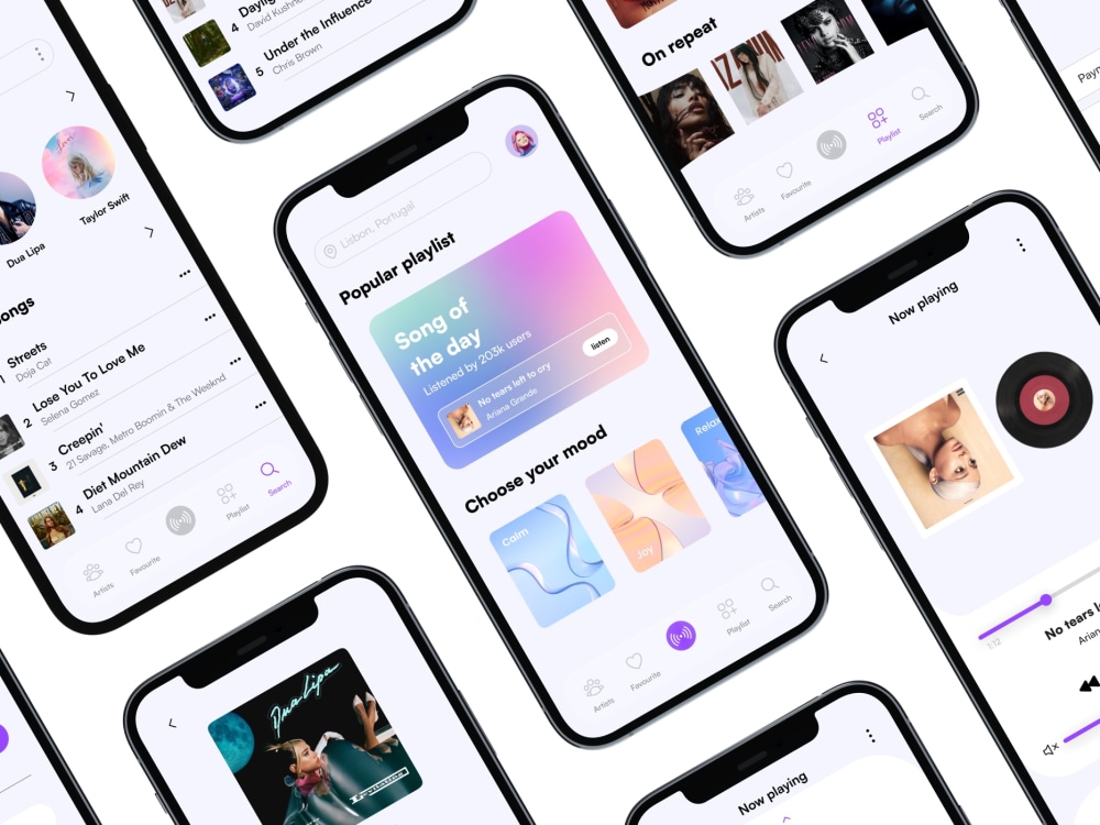Mobile app with a unique and eye-catching design. | Upwork